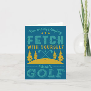 Rolig golfspelare Citat Golfare Älskar Golf Srt Kort