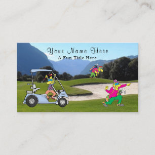 Rolig golfspelare visitkort