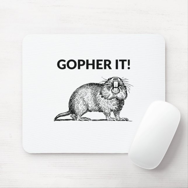 Rolig Gopher Skämt Gopher Ordlek Musmatta (Med mus)