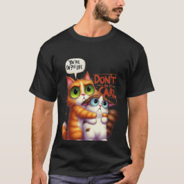 Rolig "Gör det inte Carl" Katt på 9:e livet✨🐈🚫 T Shirt