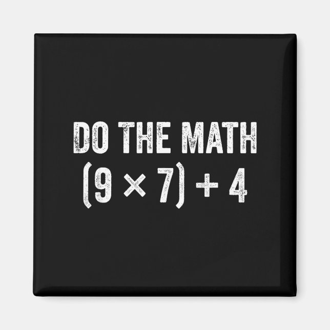 Rolig Gör Matte 67 Meme Magnet (Framsidan)