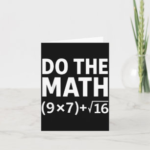 Rolig Gör Matten Meme – Nerd Humor Ekvation 67 Kort