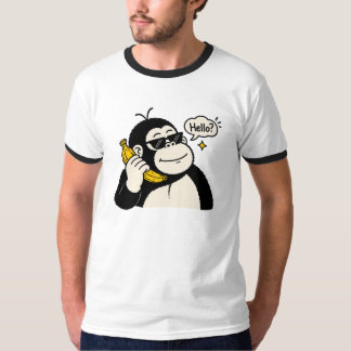 Rolig gorilla banan telefon t-shirt