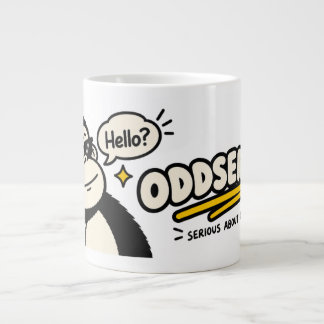 Rolig Gorilla Banana Telefon Klistermärke Jumbo Mugg