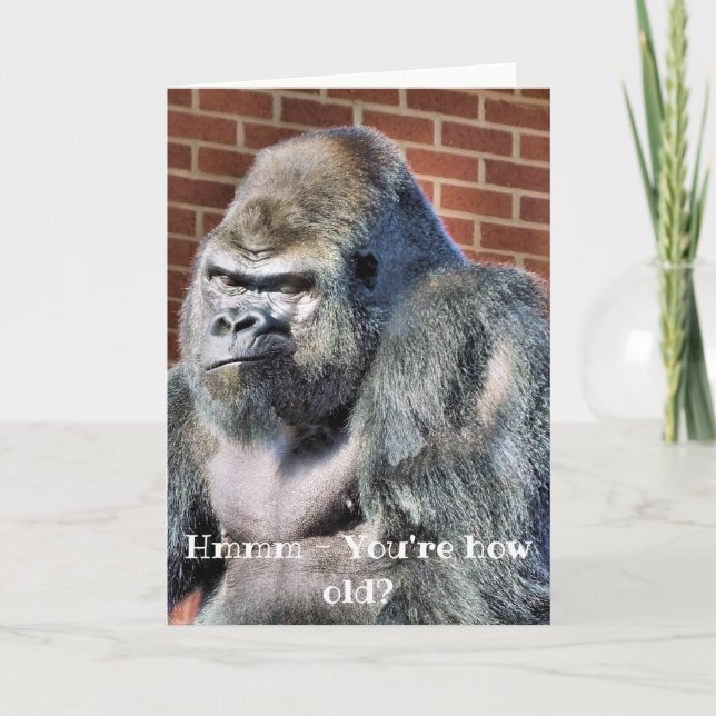 ROlig GORILLA Kort (Framsida)