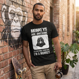 Rolig gorillahoodydesign för djurälskare t shirt