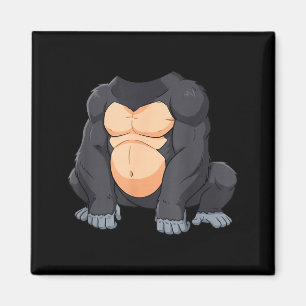 Rolig gorillakostym för män och kvinnor  magnet