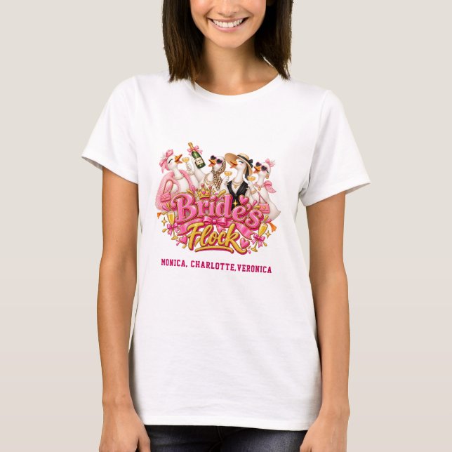 Rolig gosskickbrudens flock t shirt (Framsida)
