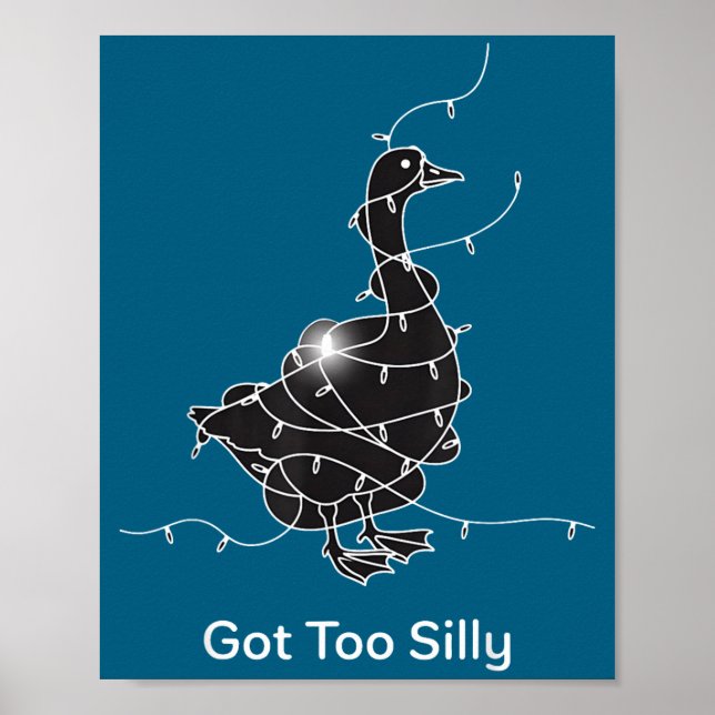 Rolig Got För Silly Goose Lover Poster (Framsidan)