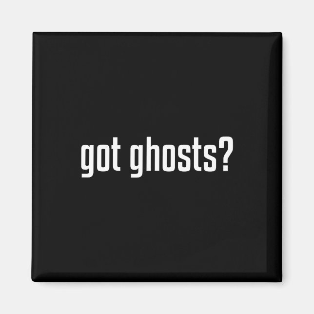 Rolig Got Spöken Paranormal Utredare Spöke Kärlek Magnet (Framsidan)
