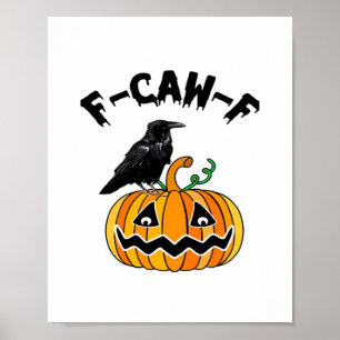 Rolig gotisk kråkhumor F-Caw-F Essential Poster