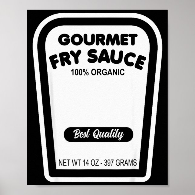 Rolig Gourmetsås Enkel Halloween Gruppkostym Poster (Framsidan)