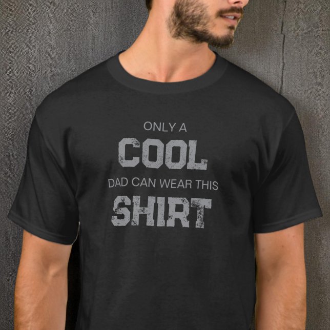Rolig Grå Citat Modern Typografi Cool Pappa T Shirt (Funny Gray Quote Modern Typography Cool Dad T-Shirt)