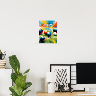 Rolig gräbboll färgexplosion, poster
