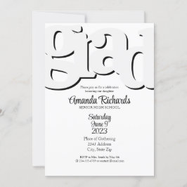 ROlig GRADUERING FEST INVITATION Inbjudningar