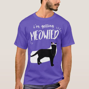 Rolig grafik för möhippa med kattcitat Meow T Shirt