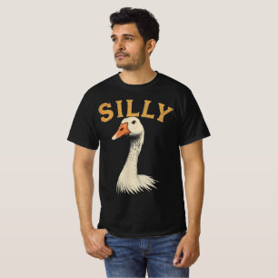 Rolig Grafiktt-shirt för Gås – Dum Gås T Shirt