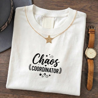 Rolig Grafiktt-shirt för Mamma - Koordinator Kaos T Shirt
