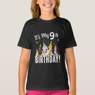 Rolig Grafiktt-shirt med Valp för 9-åriga Flickor T Shirt