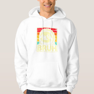 Rolig Grafisk Meme Sengångare Bruh för Pojkar Flic Hoodie