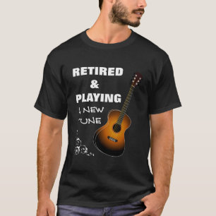 Rolig grafisk musikerpensionslogan tee