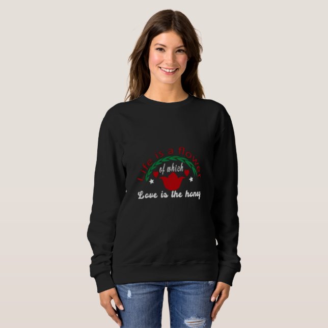 Rolig grafisk sweatshirt om relationer mellan kvin t shirt (Hel framsida)