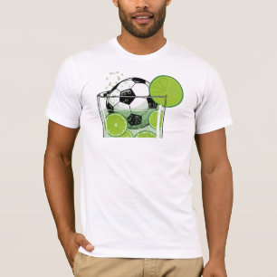 Rolig grafisk t-shirt för män med lime-dryck för f