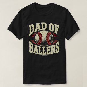 Rolig grafisk t-shirt för pappor som älskar basebo