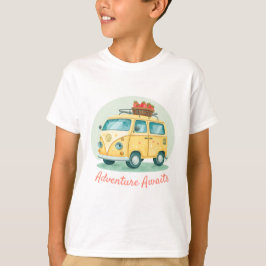 Rolig Grafisk T-shirt för Utomhusäventyr för Pojka