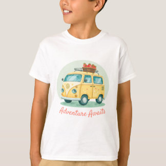 Rolig Grafisk T-shirt för Utomhusäventyr för Pojka