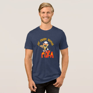 Rolig grafisk T-shirt med citat för pizzälskare