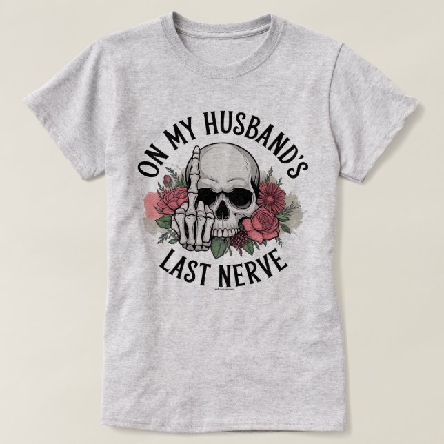 Rolig Grafisk T-Shirt – På Min Makes Sista Nerver (Design framsida)