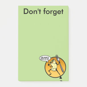 ROLIG GRAFISK TECKNADBURRITO POSTA-HONOM POST-IT BLOCK
