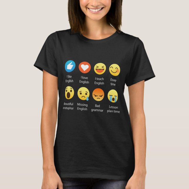 Rolig grafisk utslagsplats för engelska t-shirt (Framsida)