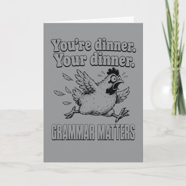 Rolig grammatik Din middag Din middag Grammatik Kort (Framsida)