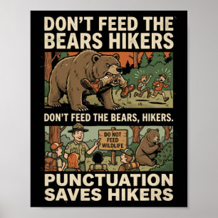 Rolig grammatik interpunktion räddar vandrare enge poster