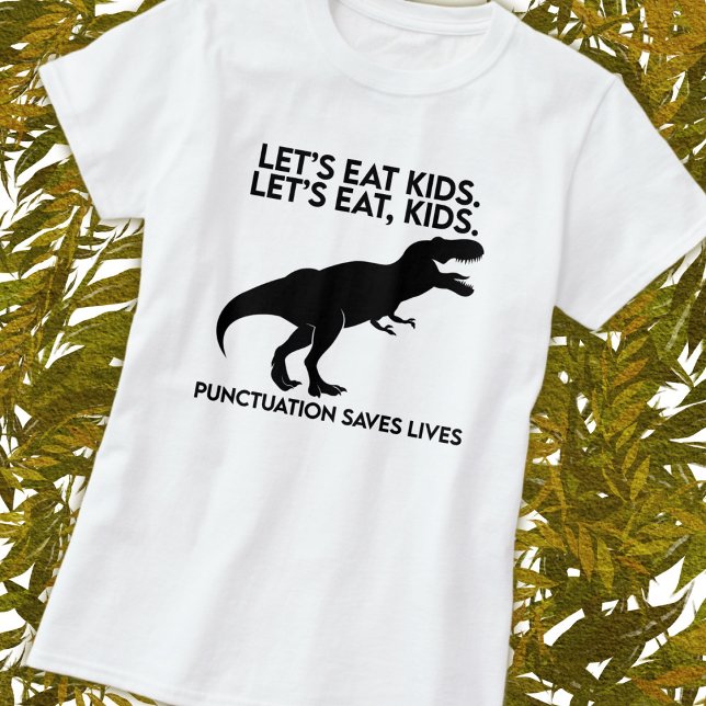 Rolig grammatiklärdom om dinosaurier t shirt (Skapare uppladdad)