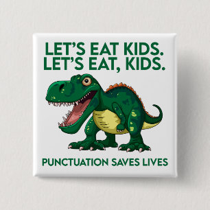 Rolig grammatiklektion om dinosaurier knapp