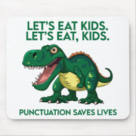 Rolig grammatiklektion om dinosaurier musmatta