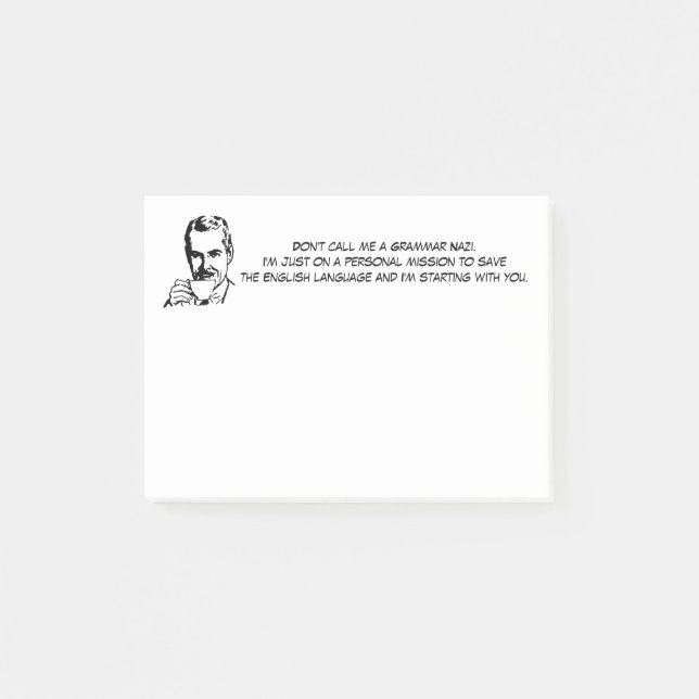 Rolig grammatikNazi Post-it Block (Framsida)