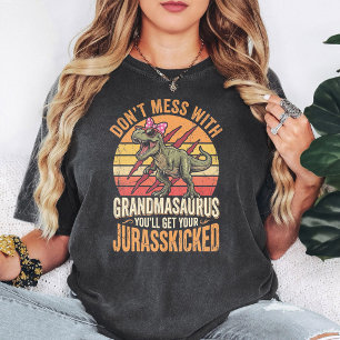 Rolig Grandmasaurus T-Rex Jurasskicked Mormor T Shirt