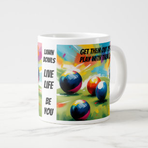 Rolig gräskällekastning färgsprut, jumbo mugg