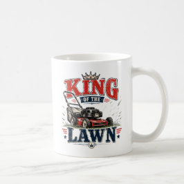 Rolig gräsklipparpappas muggdesign kaffemugg