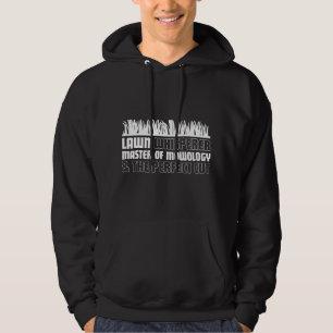 Rolig gräsklippning . Trädgårds gräsklippare gårds Hoodie