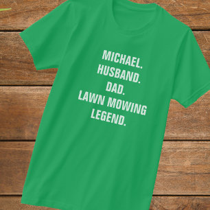 Rolig gräslagningslegend Personliggjort T Shirt