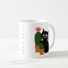 Rolig Gratis Kramar Kaktus Anpassad Text Kaffemugg