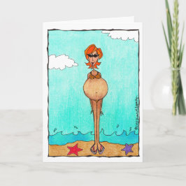 Rolig gratulation till baby shower för blivande ma kort