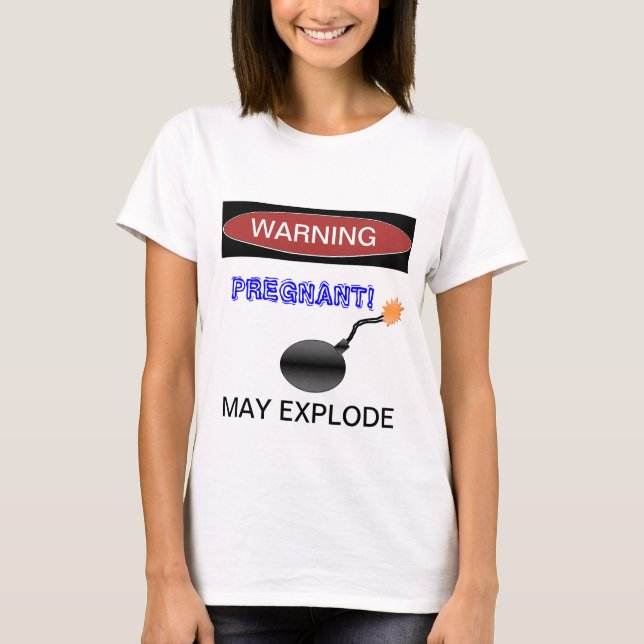 Rolig gravid t-skjorta t shirt (Framsida)