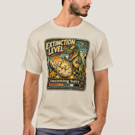 Rolig graviditetmeddelande för pappa baby-avslöjan t shirt