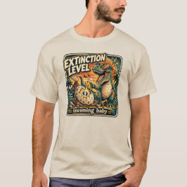 Rolig graviditetmeddelande för pappa baby-avslöjan t shirt
